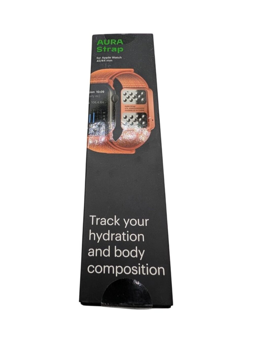 Aura Strap For Apple Watch NEW 42/44mm Peach Red - Hydration & Body Composition
